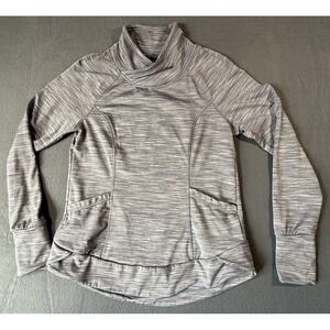 90 Degree Womens Gray Sweater Mock Neck Long Sleeve Size Small